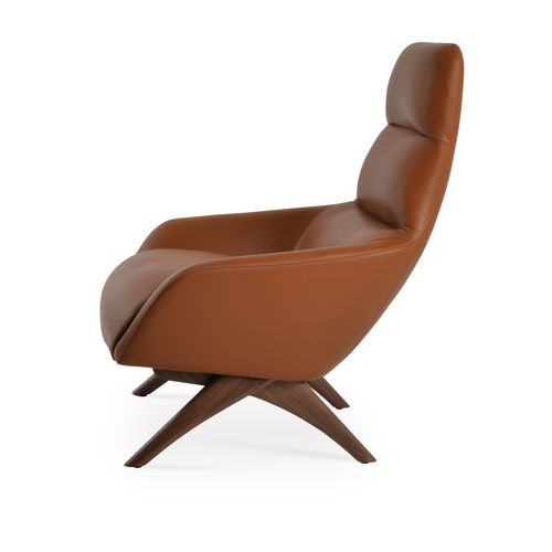 Fauteuil contemporain - BARCELONA - sohoConcept - en cuir / en tissu / tapissé