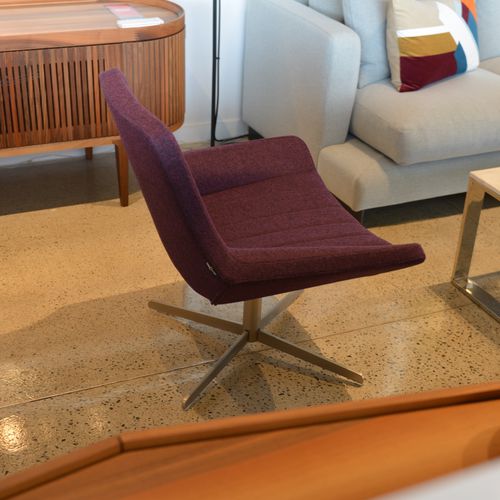 Fauteuil contemporain - BELLAGIO - sohoConcept - en laine / en cuir / en chrome