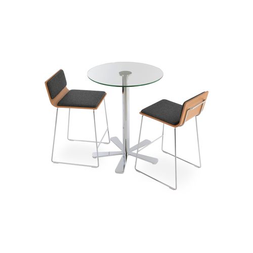 Table mange-debout contemporaine - DAISY - sohoConcept - en frêne / en noyer / en bois laqué
