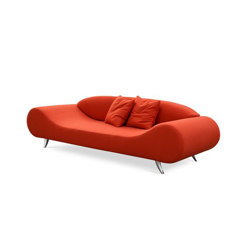 Canapé contemporain - HARMONY - sohoConcept - en tissu / en cuir / avec revêtement amovible
