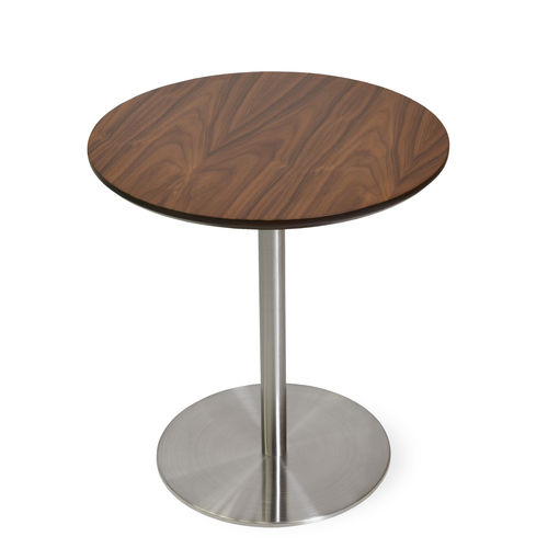 Guéridon contemporain - ARES - sohoConcept - en noyer / en MDF / en métal