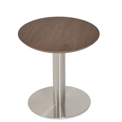 Guéridon contemporain - TANGO   - sohoConcept - en verre / en acier inoxydable / rond
