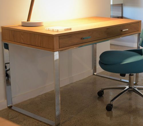 Bureau contemporain - YORK  - sohoConcept - en chêne / en wengé / luge