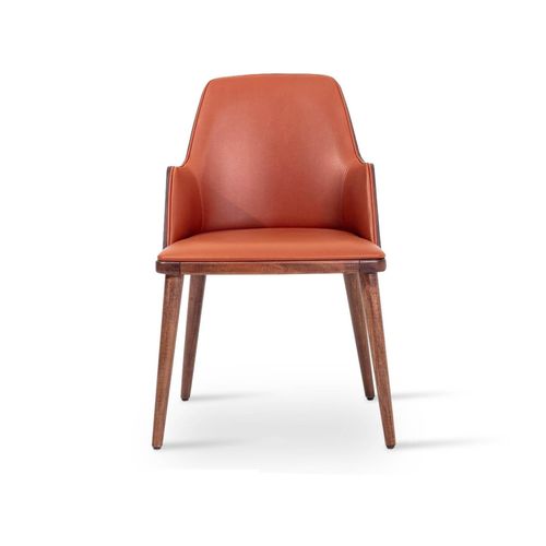 Chaise contemporaine - ROMANO-W - sohoConcept - d'intérieur / en cuir / en noyer