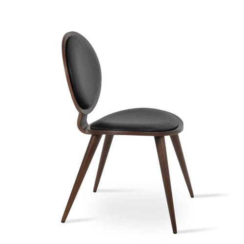 Chaise contemporaine - TOKYO - sohoConcept - d'intérieur / en cuir / avec piètement en bois