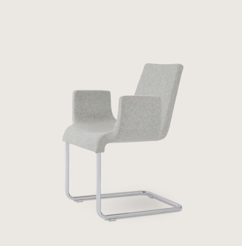 Chaise de bureau contemporaine - REIS - sohoConcept - en tissu / avec piètement en acier / cantilever