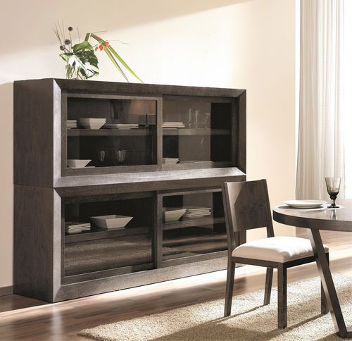 Buffet haut - T-660T662 - ArtesMoble - contemporain / en noyer / en hêtre