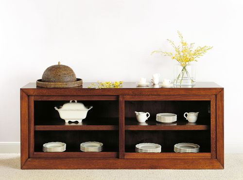Buffet contemporain - T-660 - ArtesMoble - en noyer / en hêtre / sur mesure