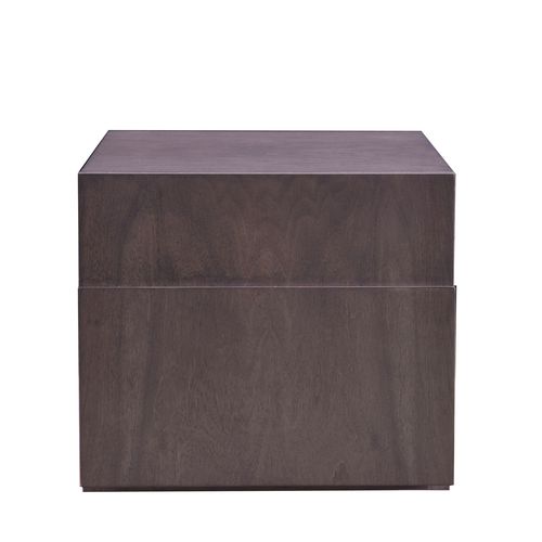 Table de chevet contemporaine - T-821 - ArtesMoble - en noyer / rectangulaire / avec tiroir