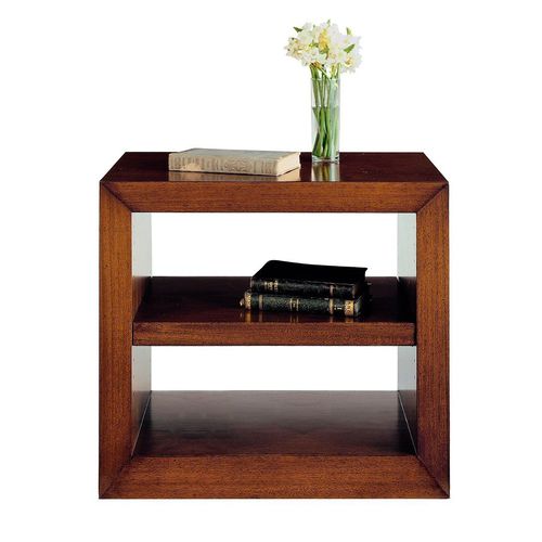 Table de chevet contemporaine - T-673 - ArtesMoble - en noyer / en hêtre / avec piètement en noyer