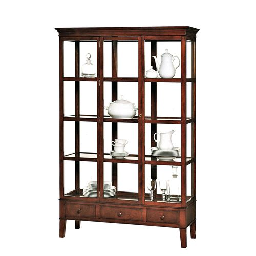 Vitrine classique - T-560 - ArtesMoble - en verre / en noyer / en hêtre