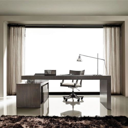 Bureau de direction - T-818 - ArtesMoble - sur pied / contemporain / en noyer
