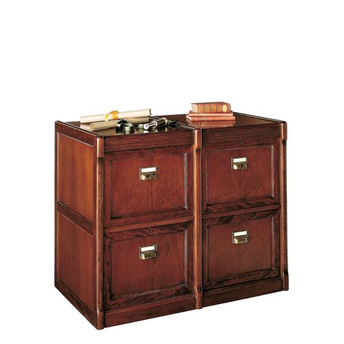 Armoire de classement basse - T-550B - ArtesMoble - en noyer / en hêtre / à tiroirs