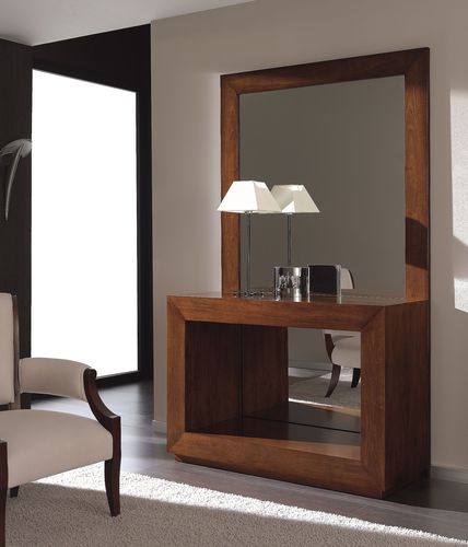 Console contemporaine - T-716T - ArtesMoble - en noyer / en hêtre / avec piètement en noyer