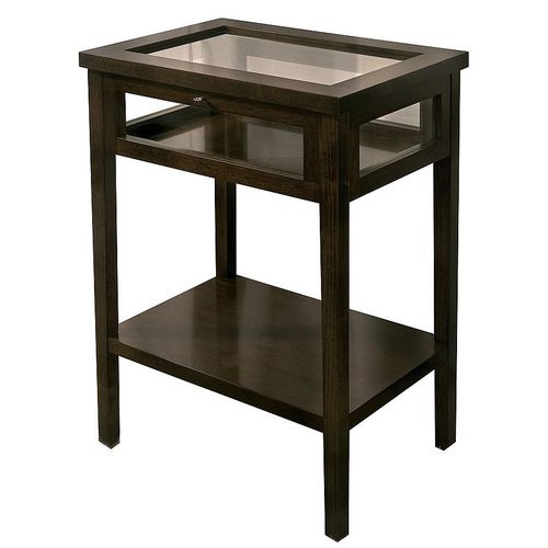 Table d'appoint contemporaine - T-840 - ArtesMoble - en noyer / en hêtre / en verre