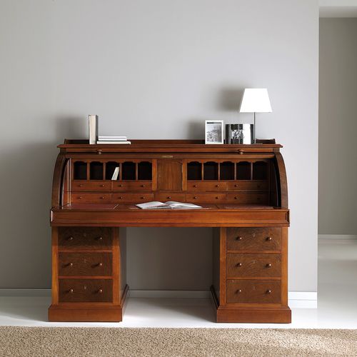 Bureau classique - T-535 - ArtesMoble - en noyer / en cuir / pour hôtel