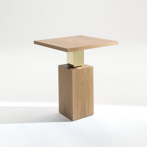 Table d'appoint contemporaine - T-994 - ArtesMoble - en noyer / en acier inoxydable / en laiton poli
