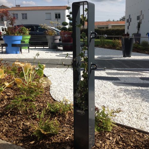 Borne anti-stationnement - HEDERA  - ATECH - en acier thermolaqué / végétalisée / pour parking