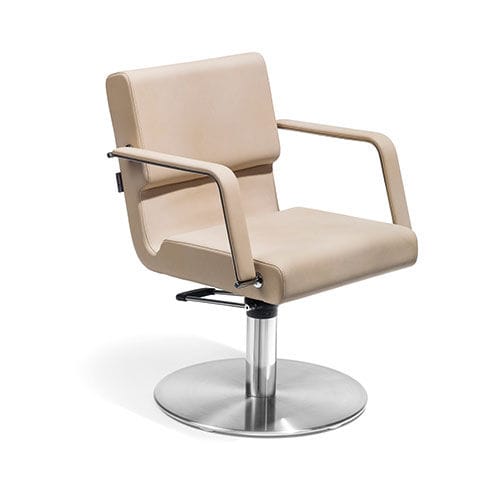 Fauteuil de coiffure en simili cuir - BELLUNA - Welonda - tapissé / avec pompe hydraulique / professionnel