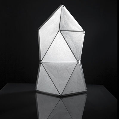 Lampe de sol - ICE CUBE S - Octavio Amado - en papier japonais / contemporaine / sans fil