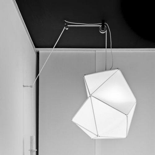 Suspension - SAPHIR XL - Octavio Amado - en papier japonais / contemporaine / intérieure