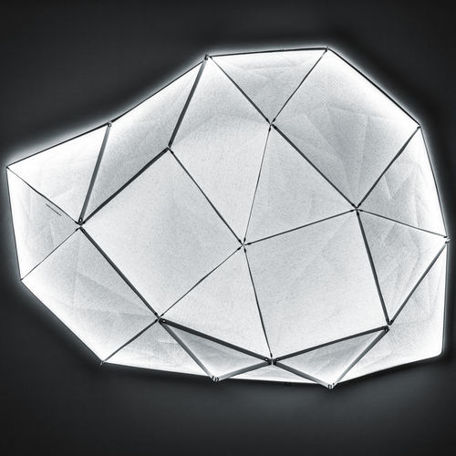 Plafonnier contemporain - 1 - Octavio Amado - en polymère / en papier japonais / à LED