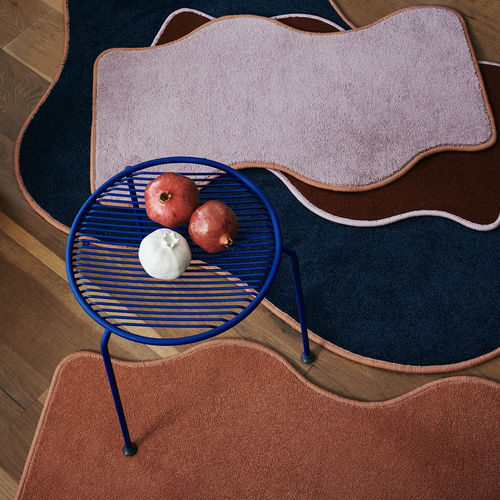 Table d'appoint contemporaine - Hula  - HALDANE - en acier inoxydable / avec piètement en métal / ronde