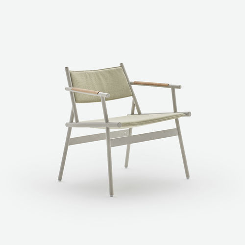 Fauteuil contemporain - SLINGSHOT - HALDANE - en tissu / en polyester / en acier inoxydable
