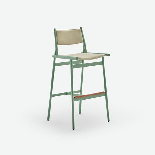 Chaise de bar contemporaine - SLINGSHOT - HALDANE - d'intérieur / d'extérieur / en tissu