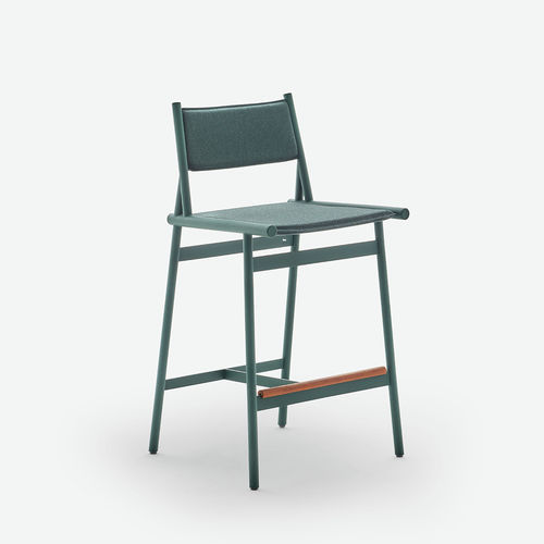 Chaise de bar de cuisine - SLINGSHOT  - HALDANE - contemporaine / d'extérieur / en tissu