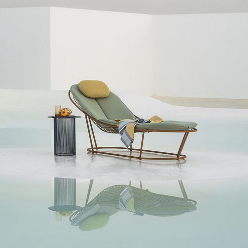 Bain de soleil contemporain - PAPA SUN - HALDANE - en tissu / en acier inoxydable / professionnel