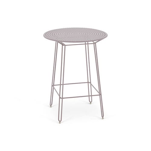 Table mange-debout contemporaine - Polka  - HALDANE - en acier / avec piètement en métal peint / ronde