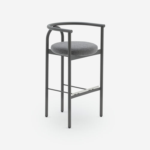 Chaise de bar contemporaine - Lucky  - HALDANE - d'intérieur / d'extérieur / en tissu