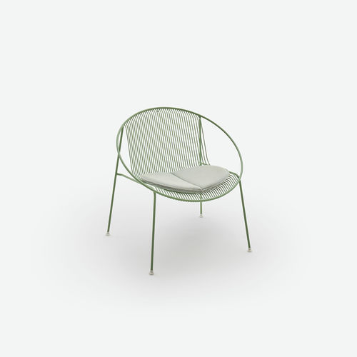 Fauteuil contemporain - Hula  - HALDANE - en Sunbrella® / en acier inoxydable / avec coussin amovible