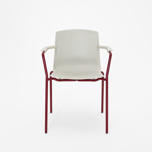 Chaise contemporaine - LOTO - Mara - d'intérieur / en polypropylène / avec piètement en métal
