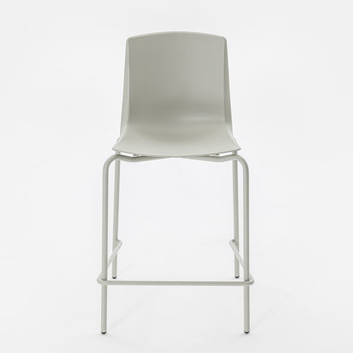 Tabouret de bar contemporain - LOTO - Mara - en tissu / en polypropylène / avec piètement en métal