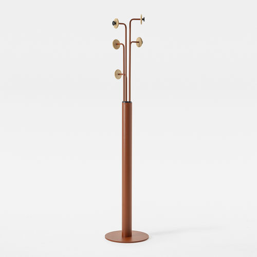 Porte-manteau sur pied - LEO - Mara - contemporain / en acier / en bois massif