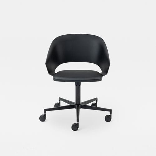 Chaise de bureau contemporaine - ICON SWIVEL - Mara - d'intérieur / en tissu ignifuge / en simili cuir