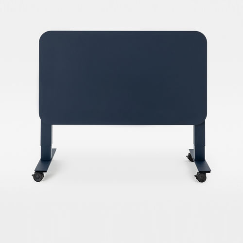 Bureau assis-debout - FOLLOW TILTING MONOCHROMATIC - Mara - sur roulettes / contemporain / en stratifié