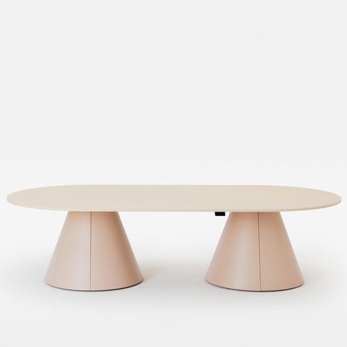 Table de réunion contemporaine - FOLLOW MEETING CONE LARGE - Mara - en bois / en stratifié / en Fenix NTM®
