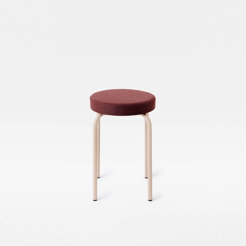 Tabouret design - EASY SOFT - Mara - en tissu / avec piètement en métal / tapissé