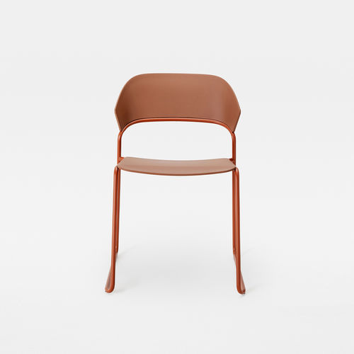 Chaise design minimaliste - AERA SLED - Mara - d'intérieur / d'extérieur / en polypropylène