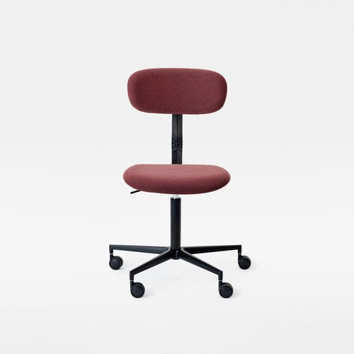 Chaise de bureau contemporaine - TYPO SOFT ON CASTORS - Mara - d'intérieur / en tissu / avec piètement en métal