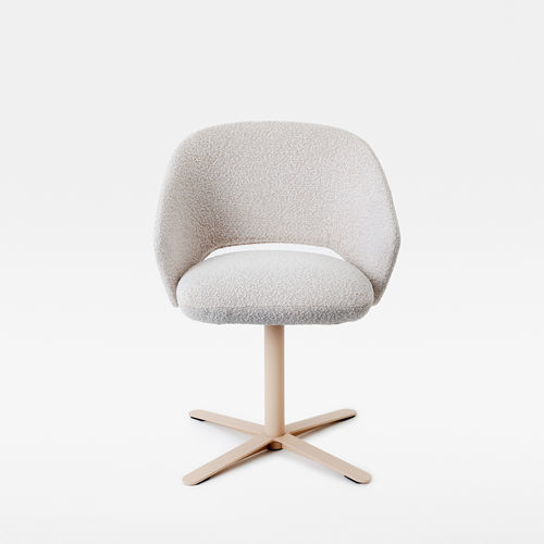 Chaise design - ICON SOFT - Mara - d'intérieur / en tissu / avec piètement en métal
