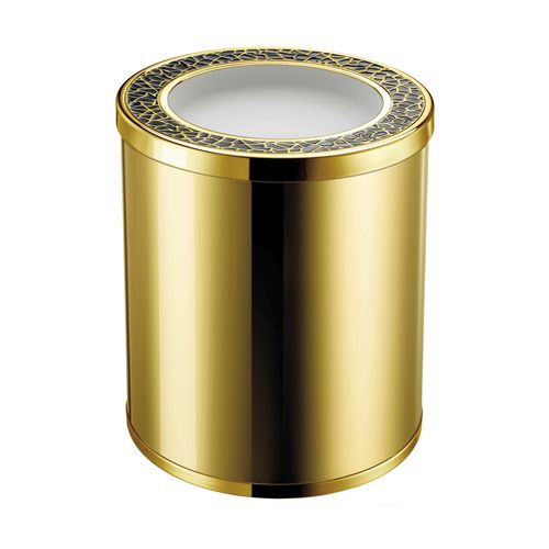 Poubelle de salle de bain - 89189 - Windisch S.A. - en laiton / en cristal Swarovski® / contemporaine