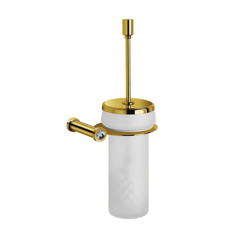 Brosse de toilettes en cristal Swarovski® - 89513M/895133 - Windisch S.A. - en cristal / en laiton / murale