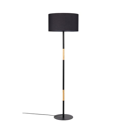 Lampe sur pied - MIKADO LS - Aluminor - en acier laqué / en tissu / en bois