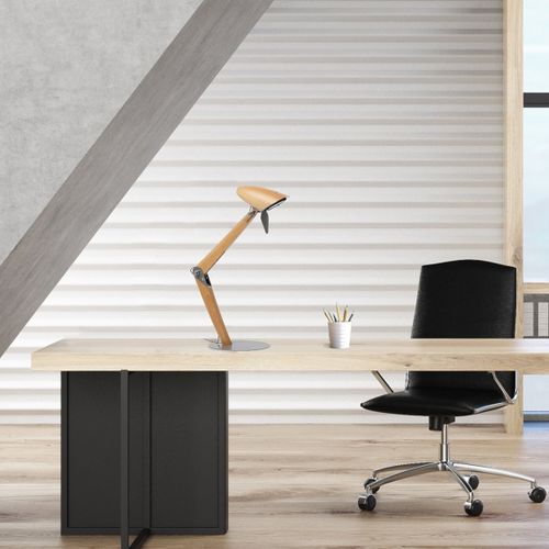 Lampe de bureau - LORA - Aluminor - en acier / en acier laqué / en bois