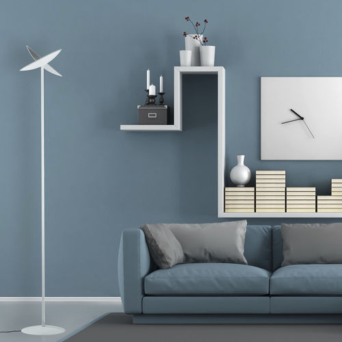 Lampe sur pied - KITEL 79 - Aluminor - en acier laqué / en polyméthacrylate / contemporaine