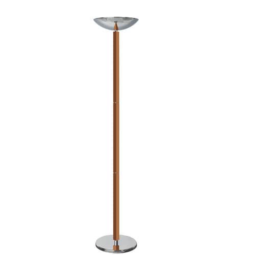 Lampe sur pied - MACAO - Aluminor - en métal peint / en chrome / en ébène